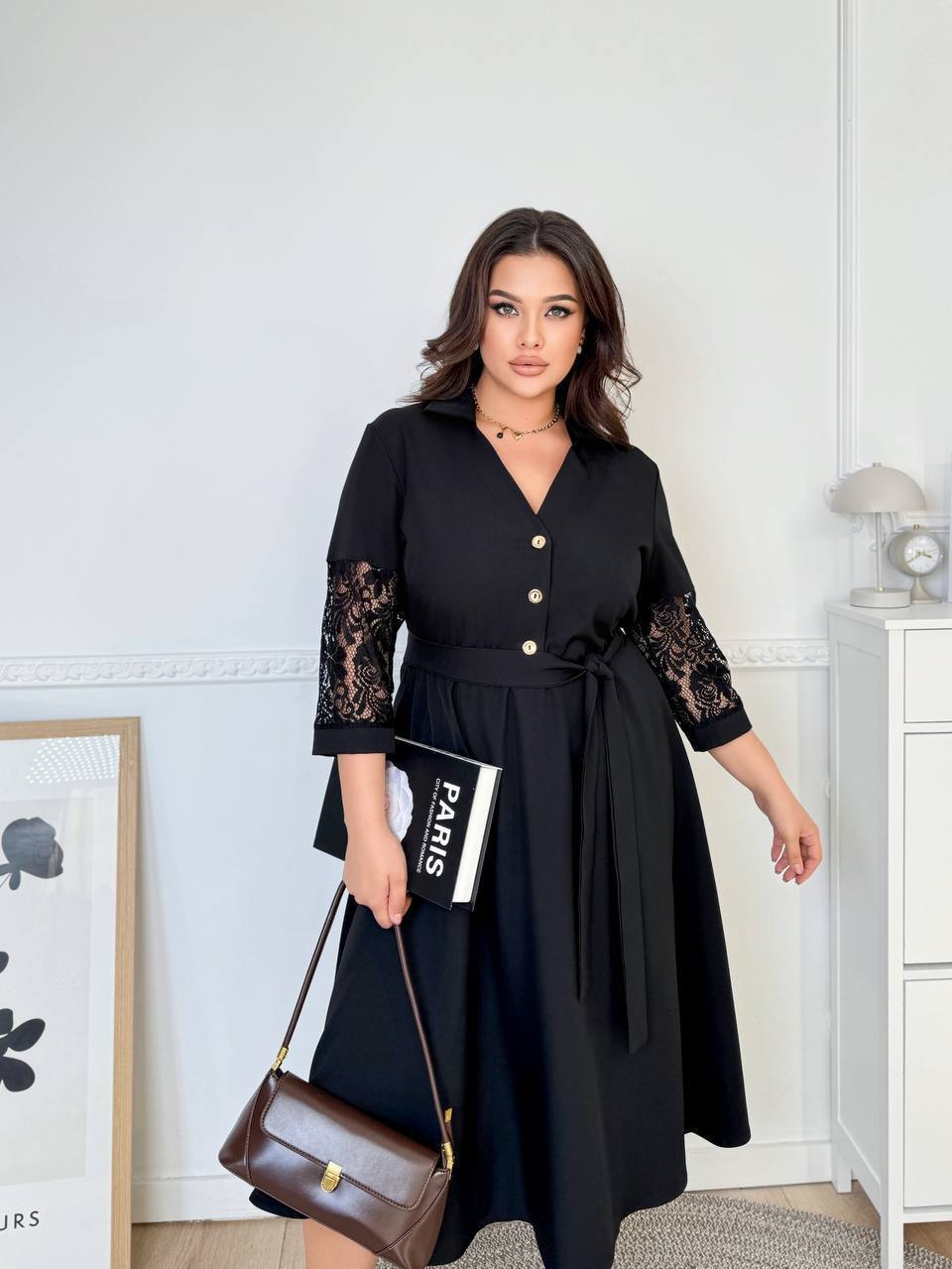 Розпродаж
Сукня 
Тканина креп костюмний, гіпюр