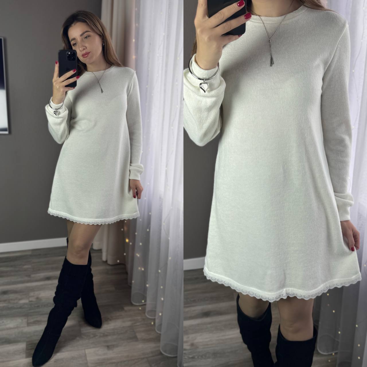 Розпродаж останній розмір
Плаття 
Тканина ангора «Арктика