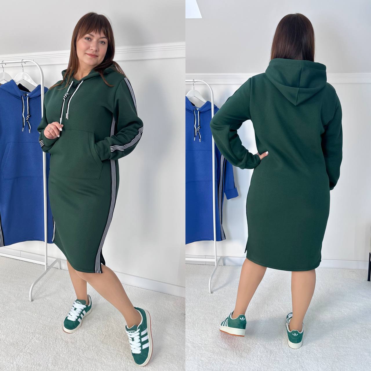 Плаття
Тканина тринитка на флісі (виробництво Туреччина, 90% бавовна)
не кашлатиться