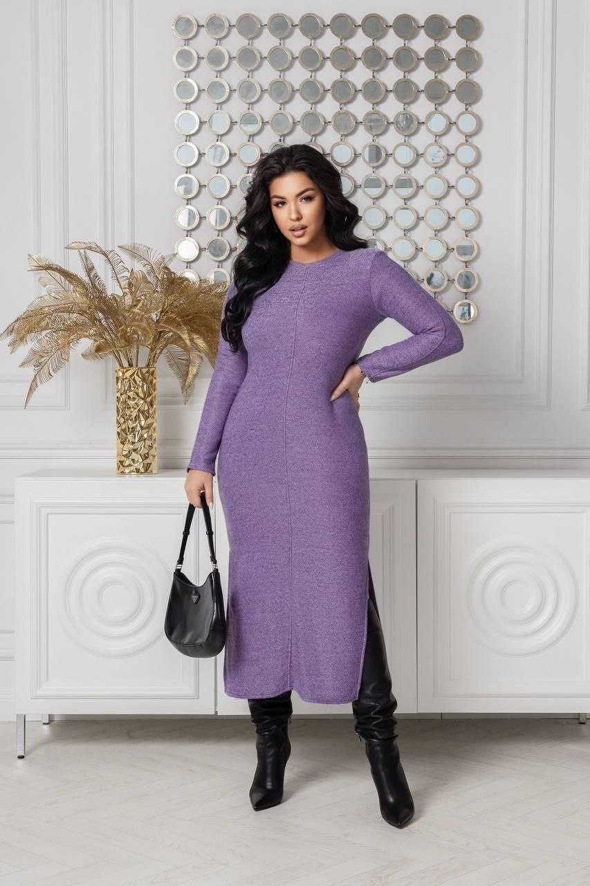 Розпродаж! Трикотажна сукня  фактурна ангора на флісі якість