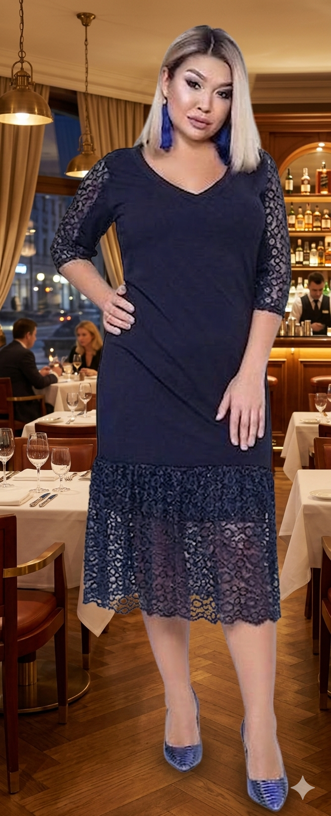 Знижки!Нарядна сукня
Сукня 03897
тканина - крептрикотаж і мереживо з блиском (вплетена люрексова нитка, злегка об'ємна), довжина виробу різна , довжина рукавс 42
Артикул: GARNA-828741