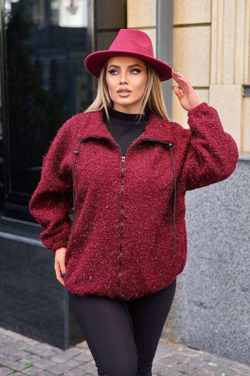 ЗНИЖКИ Куртка букле
Куртка арт 05671
Матеріал: букле з люрексовою ниткою (м'яка, приємна тканина, 60% вовна, 20% віскоза, 20% полієстер) застібка - змійка, кишені.
Артикул: GARNA-370823