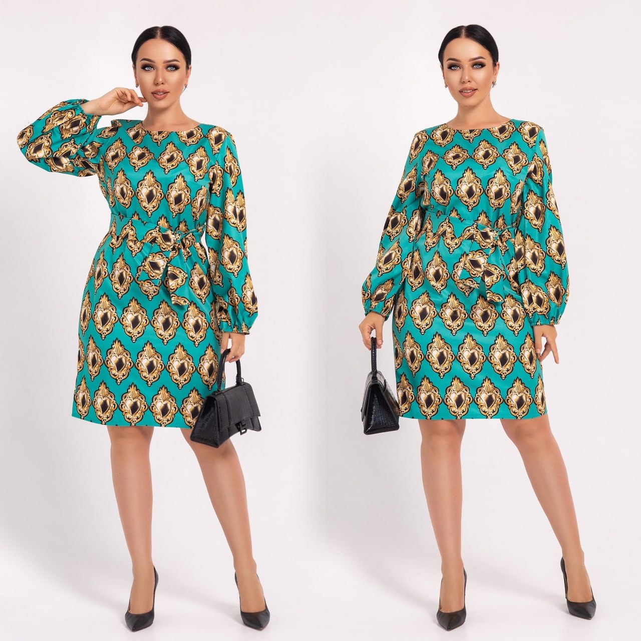 Знижки Сукня
Сукня                                                
Модель № 7126-1
Тканина : коттон - саттин 
Довжина сукні : 105 см . 
Довжина рукава : 64 см.
Стильна сукня прямого крою , з поясом . Рукав на резинці . Пояс із тканини йде в комплекті із сукнею .
Артикул: GARNA-779698