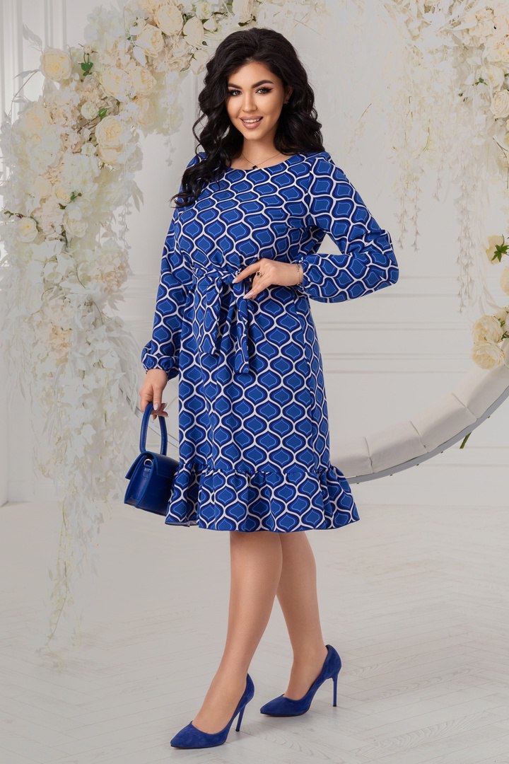 Знижки Сукня крепкостюмка
Сукня 
Модель № 7283-1
Тканина : креп - костюмка 
Довжина сукні : 105 см.
Довжина рукава : 66 см.
Стильна , елегантна сукня . Тканина приємна на дотик , високої якості , не кашлатиться . Спідниця сукні пишного покрою , талія на резинці ,рукав на резинці ,пояс йде в комплекті з основної тканини .
Артикул: GARNA-846634