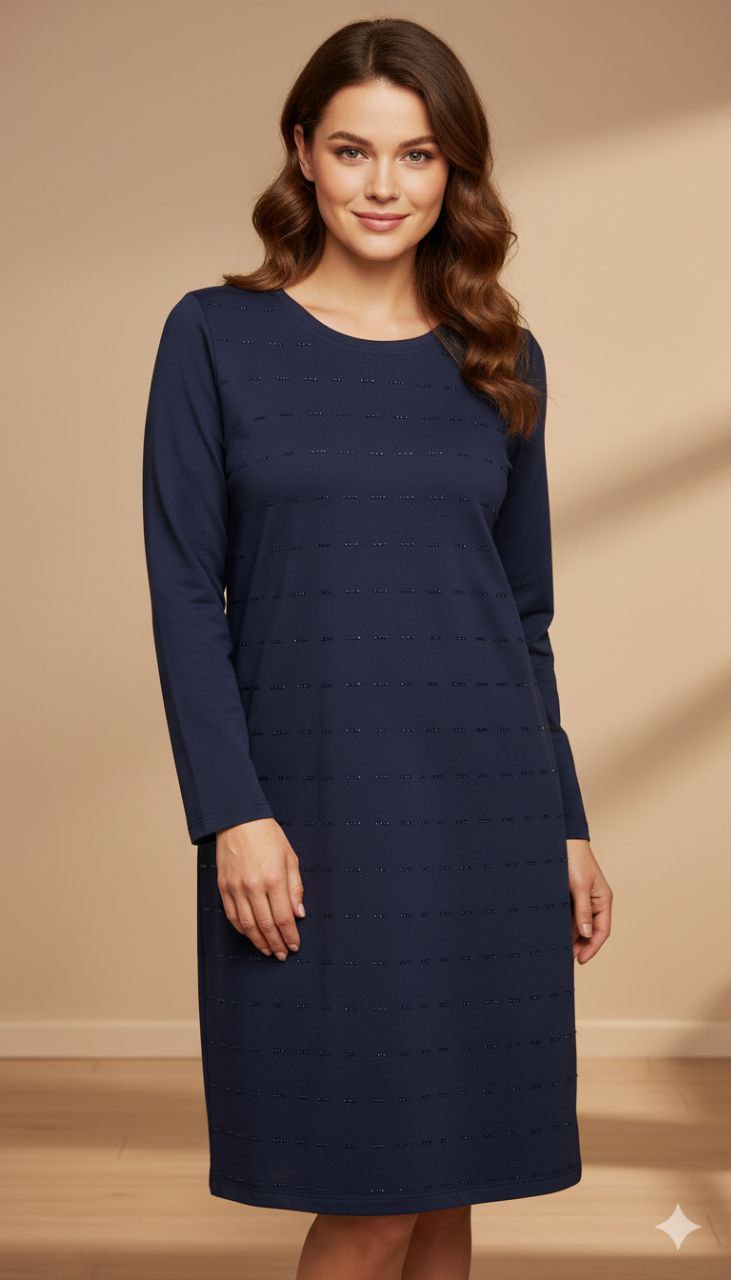 Знижки Сукня трикотаж
Сукня з турецького трикотажу з бавовною з стразами
Артикул: GARNA-148523