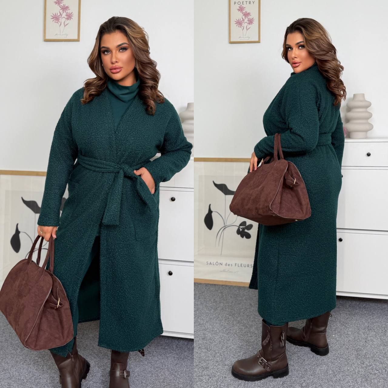 кардіган  баранчик
Наймодніший в сезоні Кардіган на запах,трикотаж баранець на флісі
Артикул: GARNA-973374