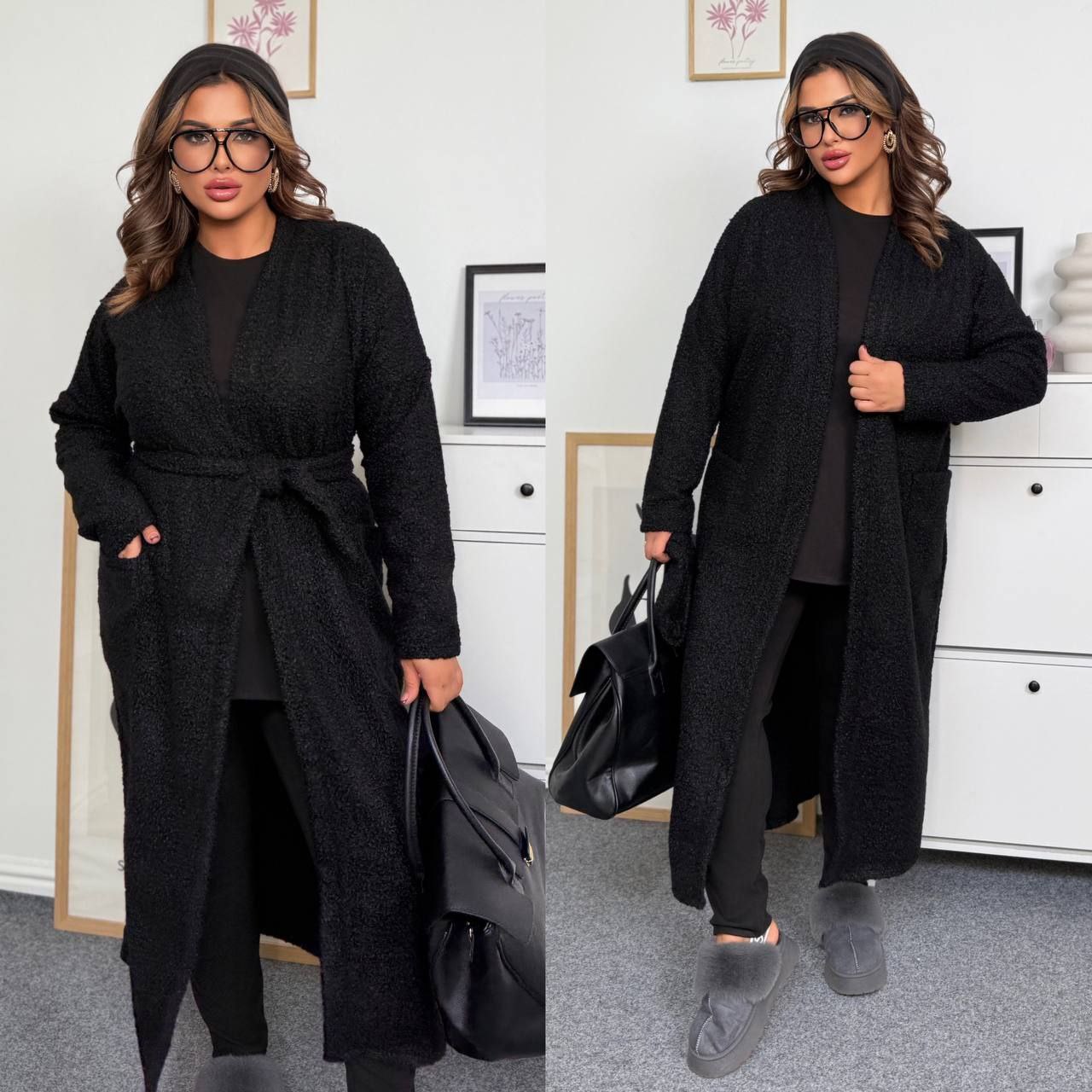 кардіган  баранчик
Наймодніший в сезоні Кардіган на запах,трикотаж баранець на флісі
Артикул: GARNA-537543