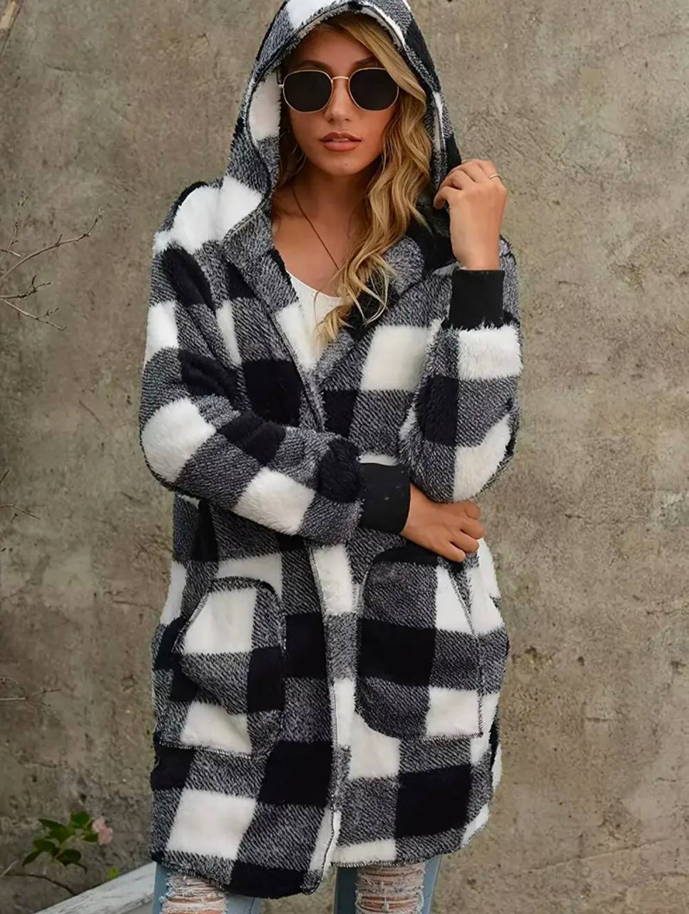 Знижки кардіган
Кардигана з махри з капюшоном
Артикул: GARNA-514991