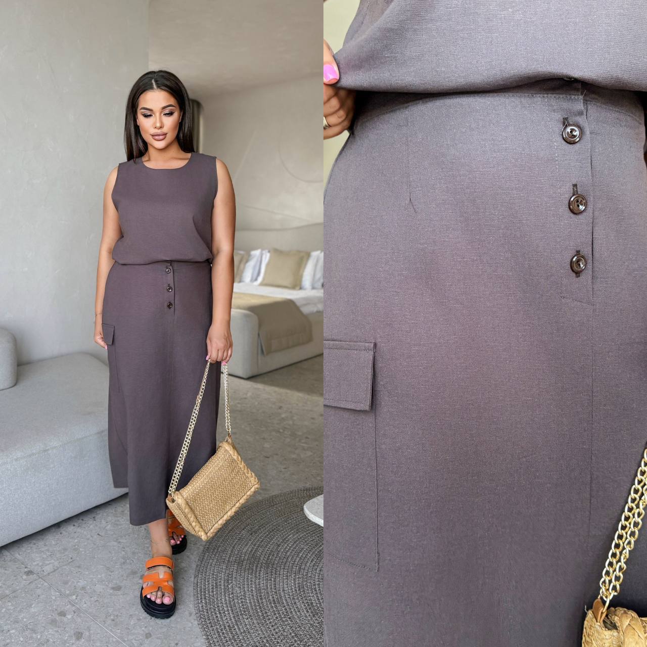 Знижки костюм льон
Костюм зі спідницею Арт 4115х
Тканина льон стрейч
Артикул: GARNA-592473